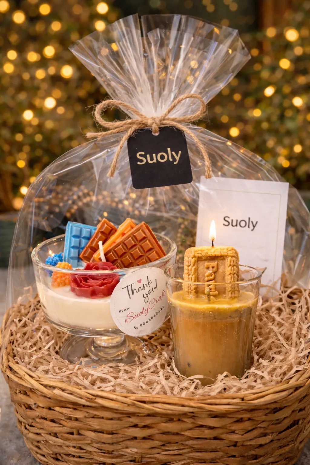 Candle Gift Hamper(Icecream + Chai) - Handmade Craft by SuOly Craft