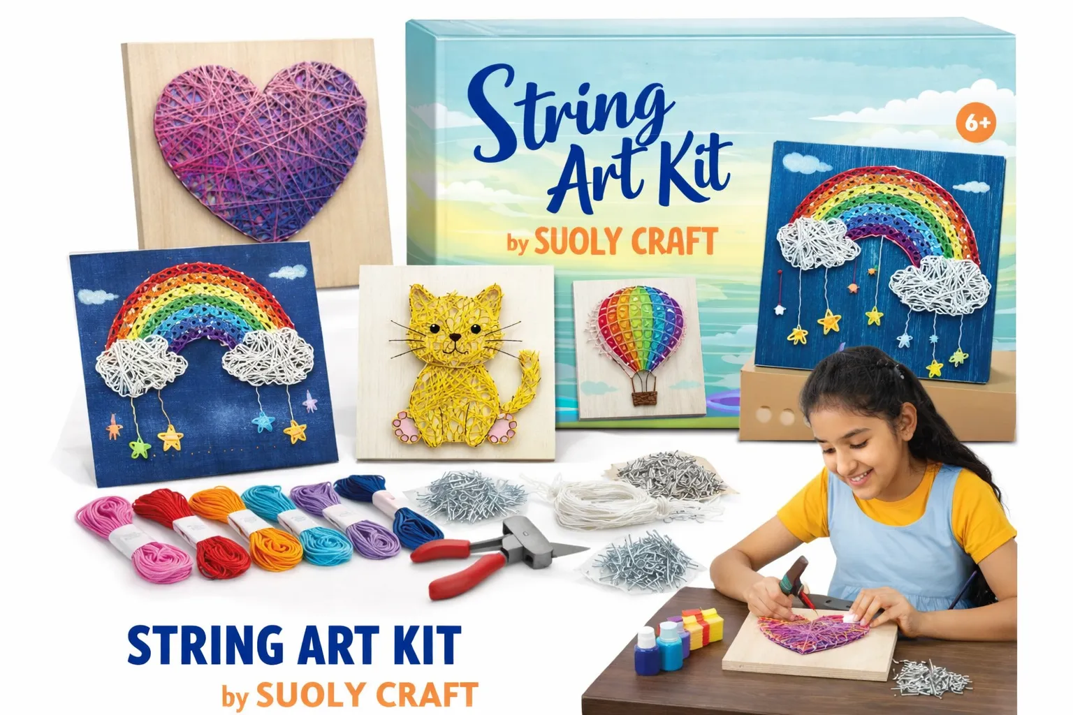 String Art Workshop with free tutorial - Handmade Craft by SuOly Craft
