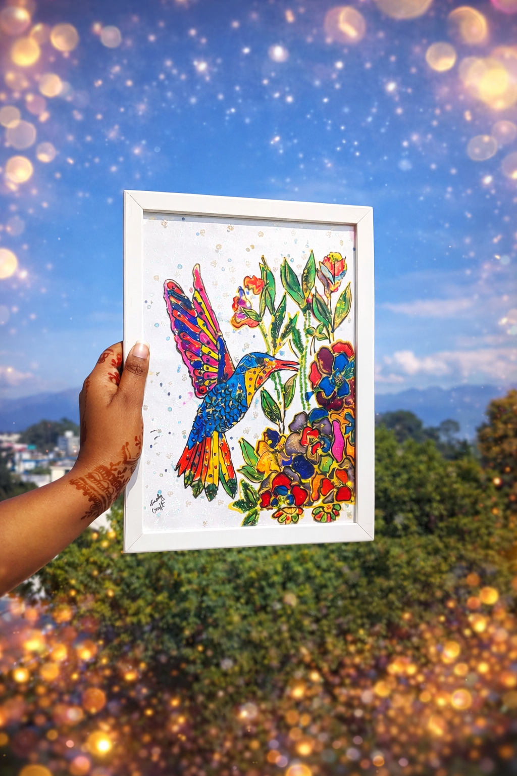 Glass painting Course workshop activity image 2