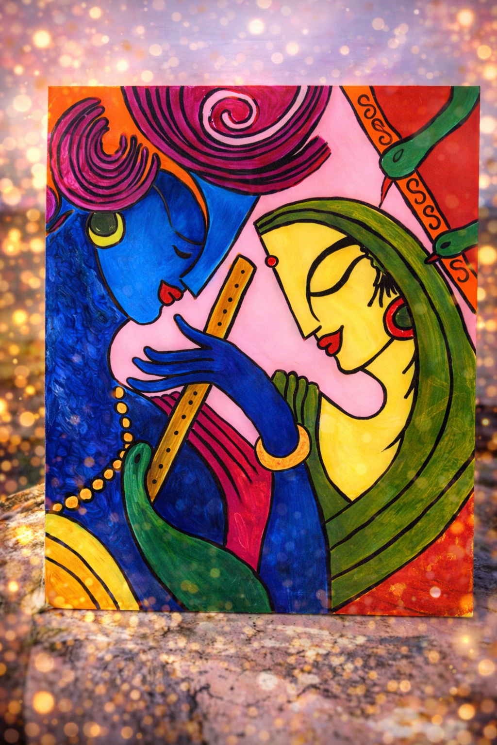 Glass painting Course workshop activity image 3