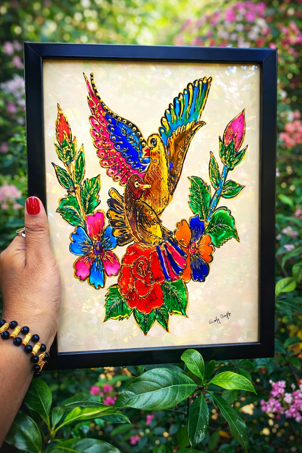 Glass painting Workshop workshop activity image 6